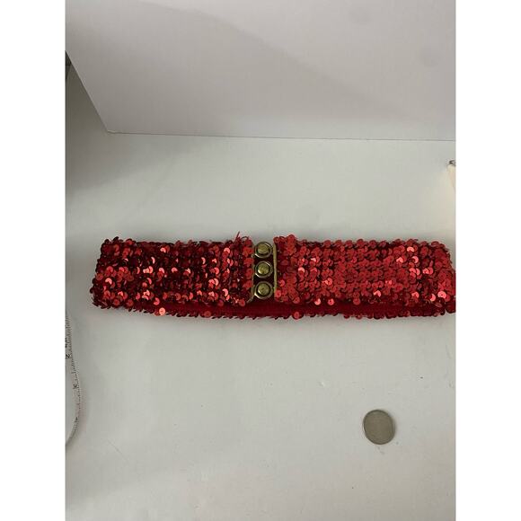 Red sequin belt size 2 - Picture 1 of 4
